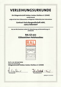 Gütezeichen Holzhausbau