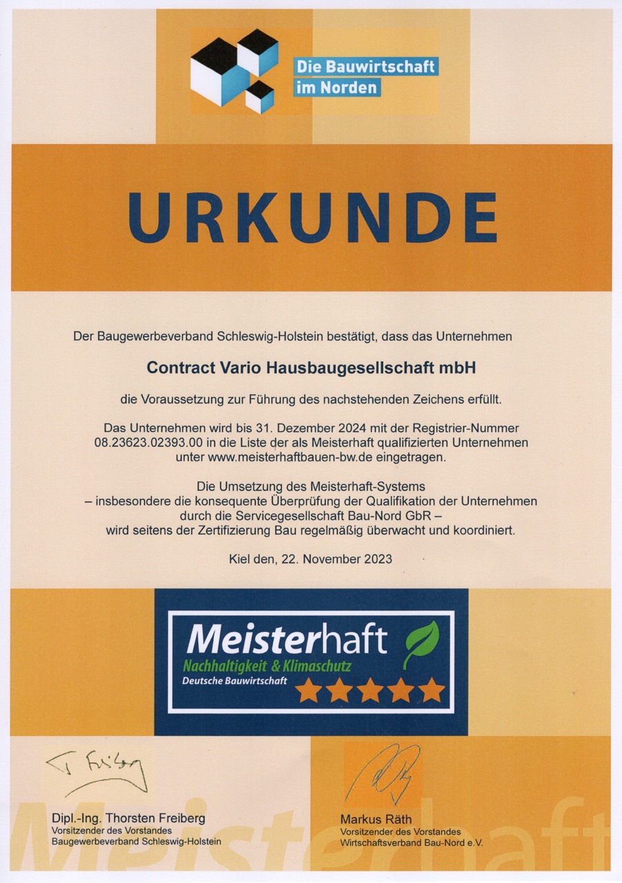 Ausgezeichnet mit "5 Sterne Meisterhaft"